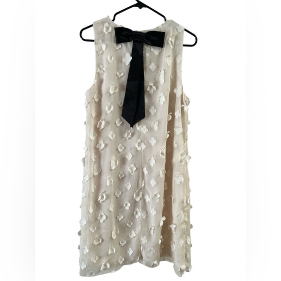 Prelude ivory floral mini dress with bow back detail - Picture 4 of 5